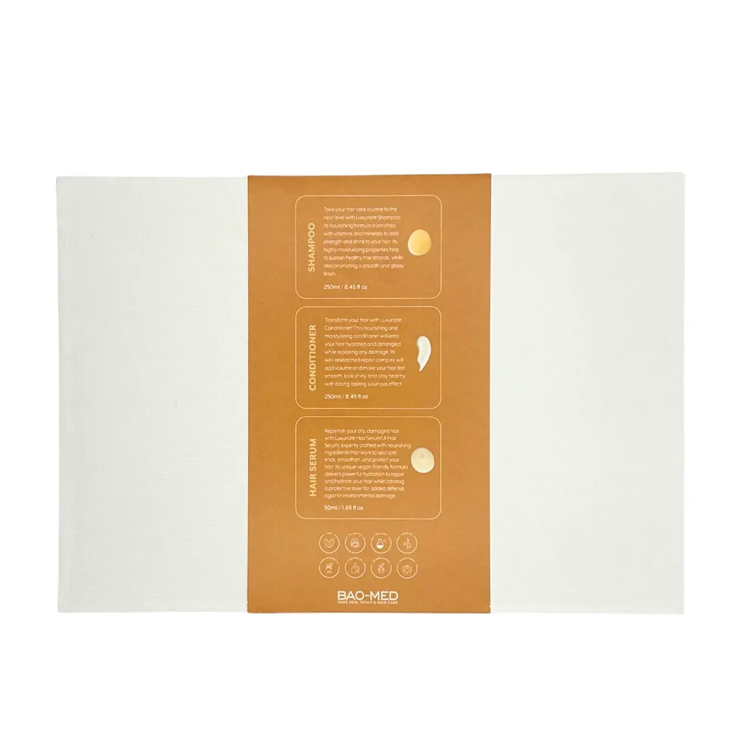 Bao-Med Подарунковий набір Luxuriate (шампунь, кондиціонер, серум) - Зображення 3
